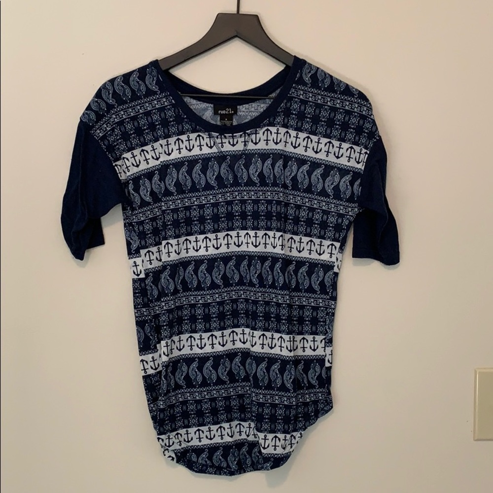 Rue 21 - Youth Girls Small - Navy Shirt